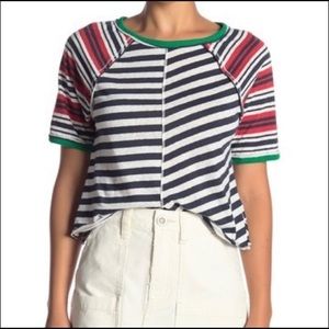 NWT free people prepster tee crop top